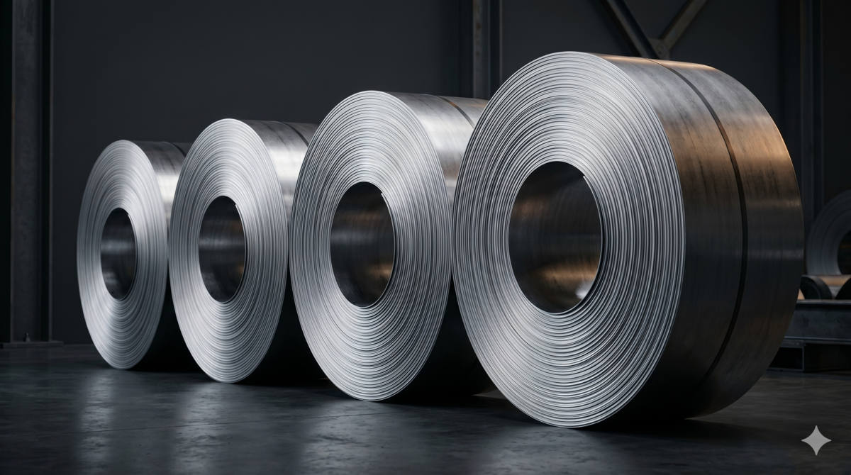 Steel coils for electrical applications