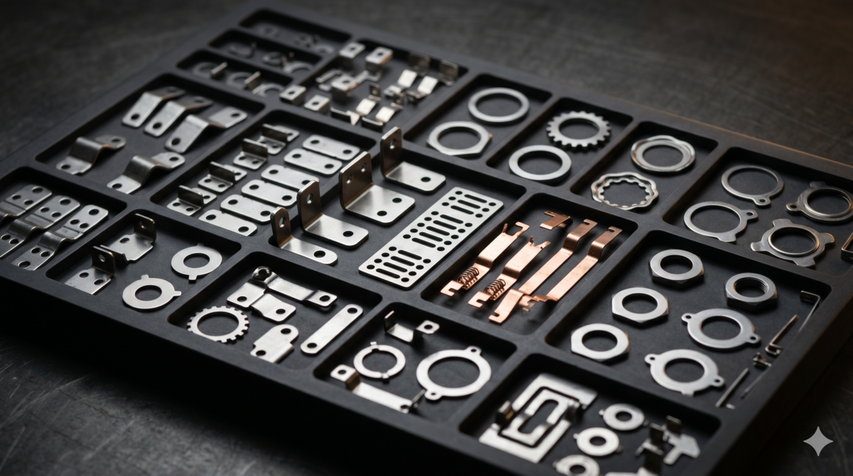 Small custom electrical stampings made to customer specification